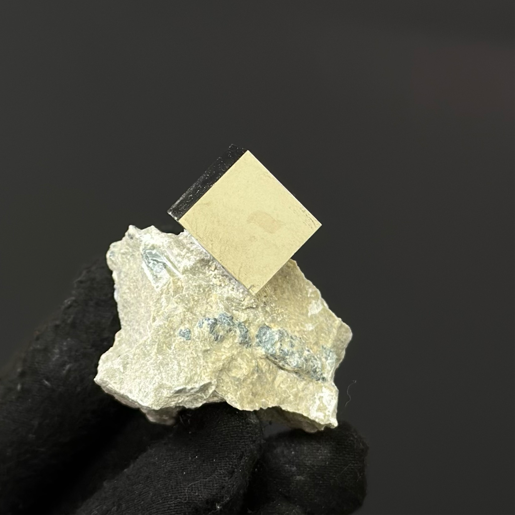 BEST SELLER Pyrite Cube on Matrix from Mina Ampliación A Victoria, Navajún, Spain.