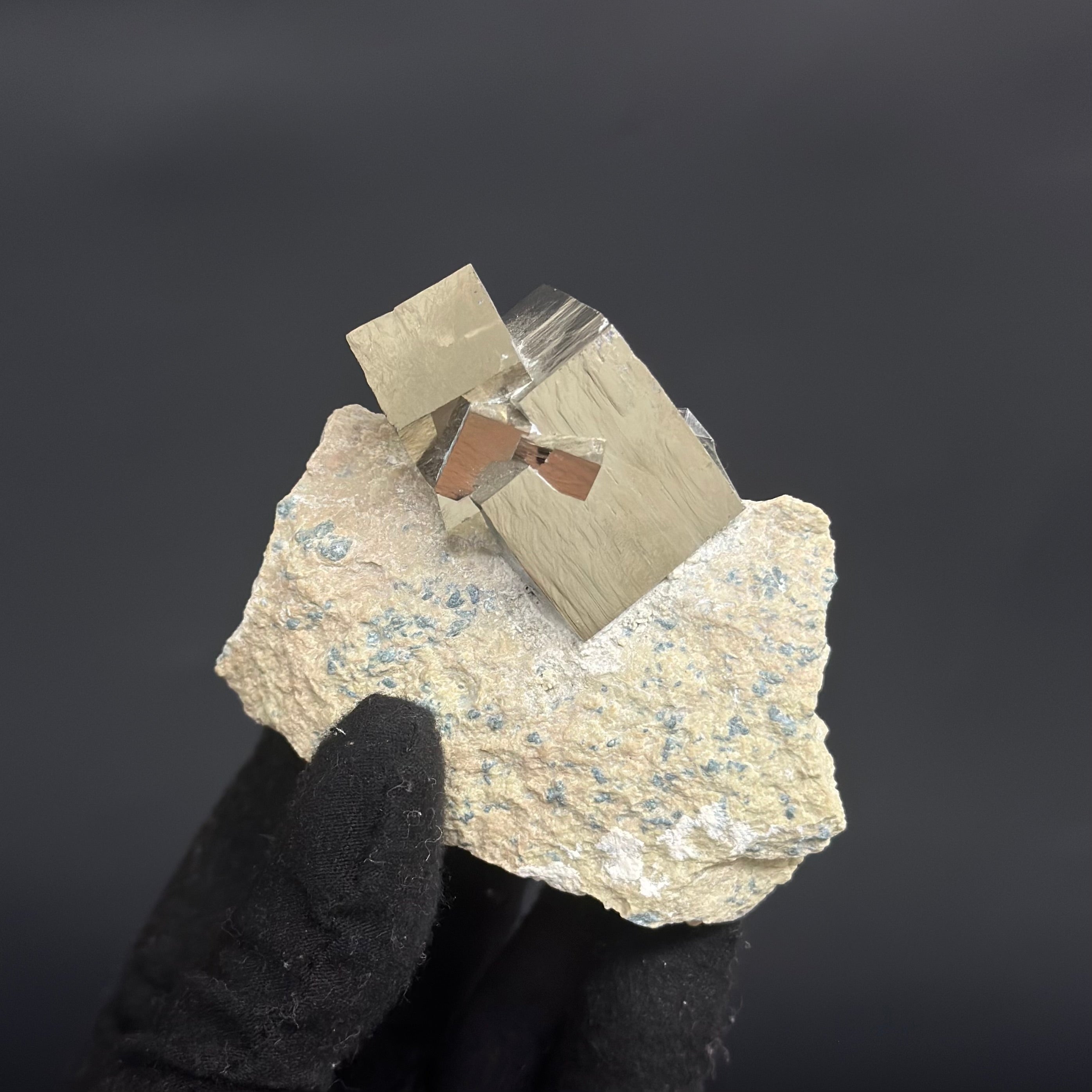 Intergrown in Matrix Pyrite Specimen from Mina Ampliación A Victoria, Navajún, Spain.