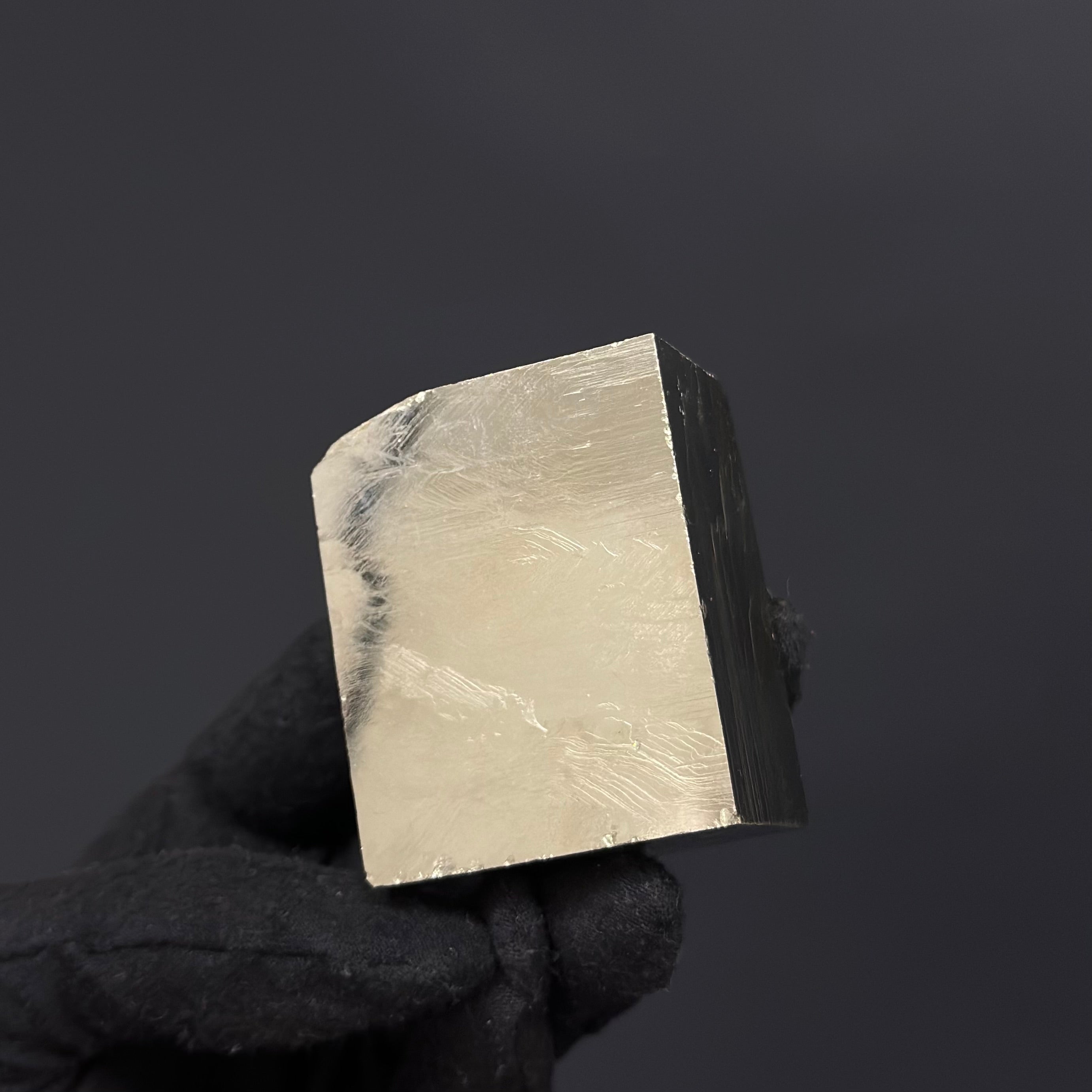 Rectangle Pyrite Specimen from Mina Ampliación A Victoria, Navajún, Spain.