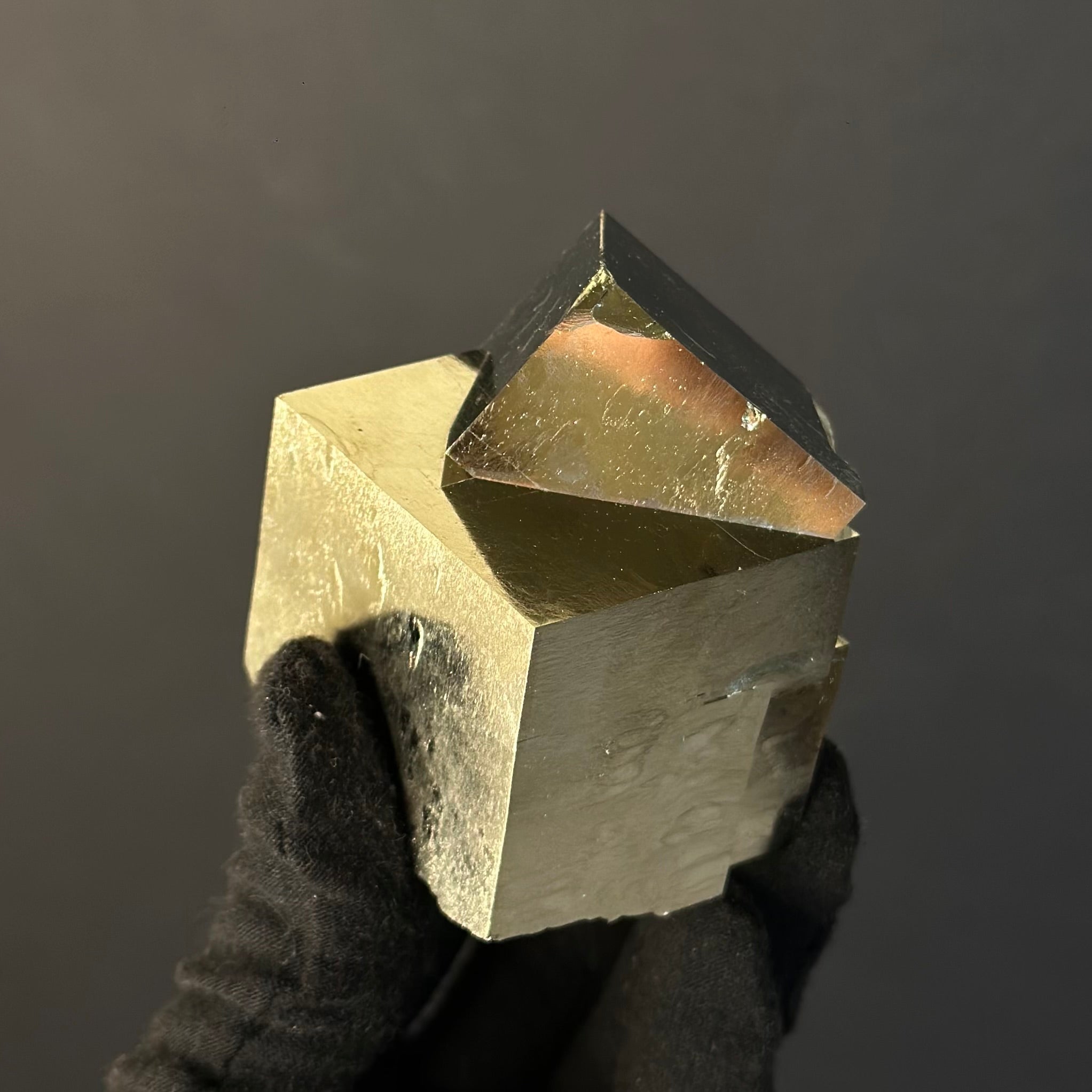 Intergrown Pyrite Cubes Specimen from Mina Ampliación A Victoria, Navajún, Spain.