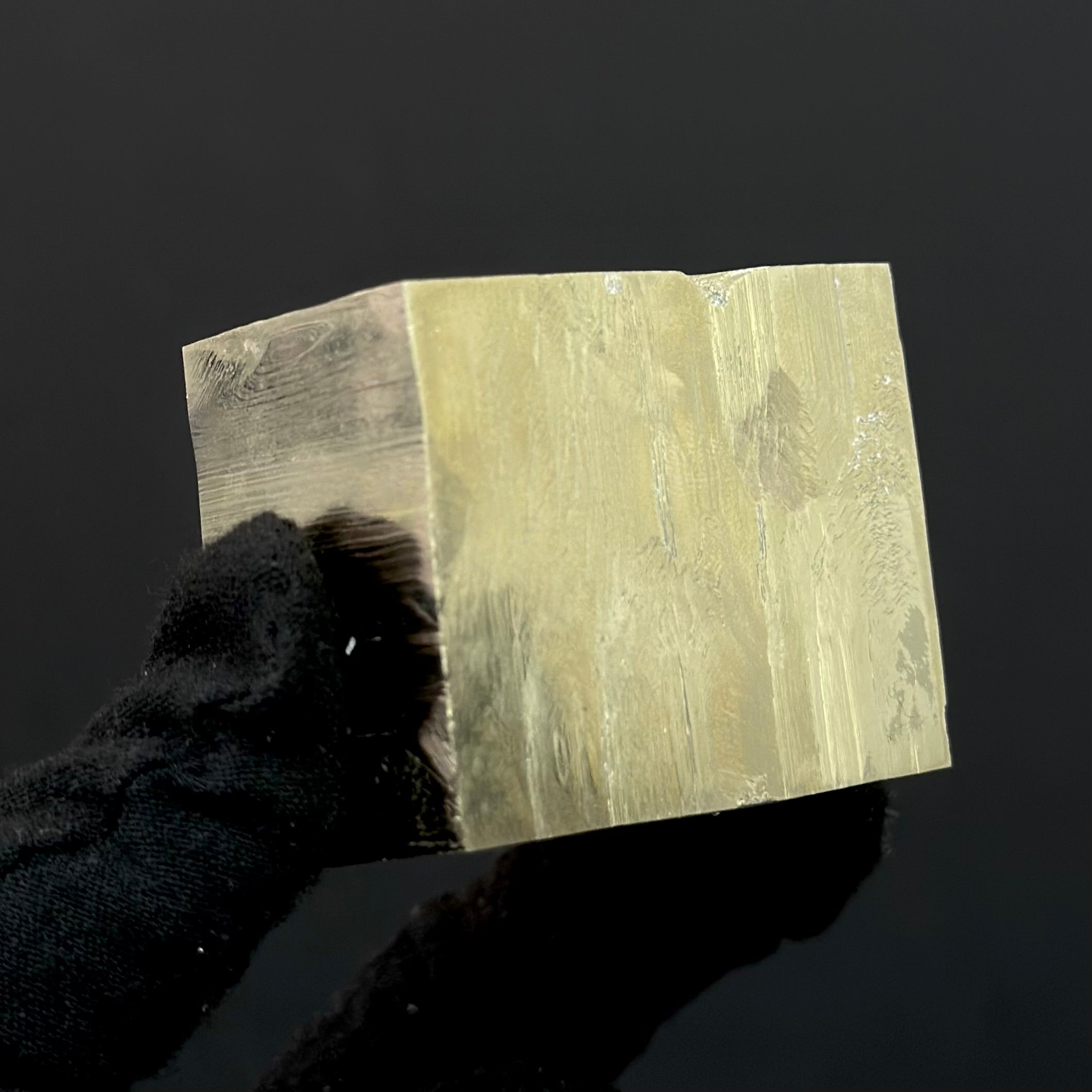 Rectangle Pyrite Specimen from Mina Ampliación A Victoria, Navajún, Spain.