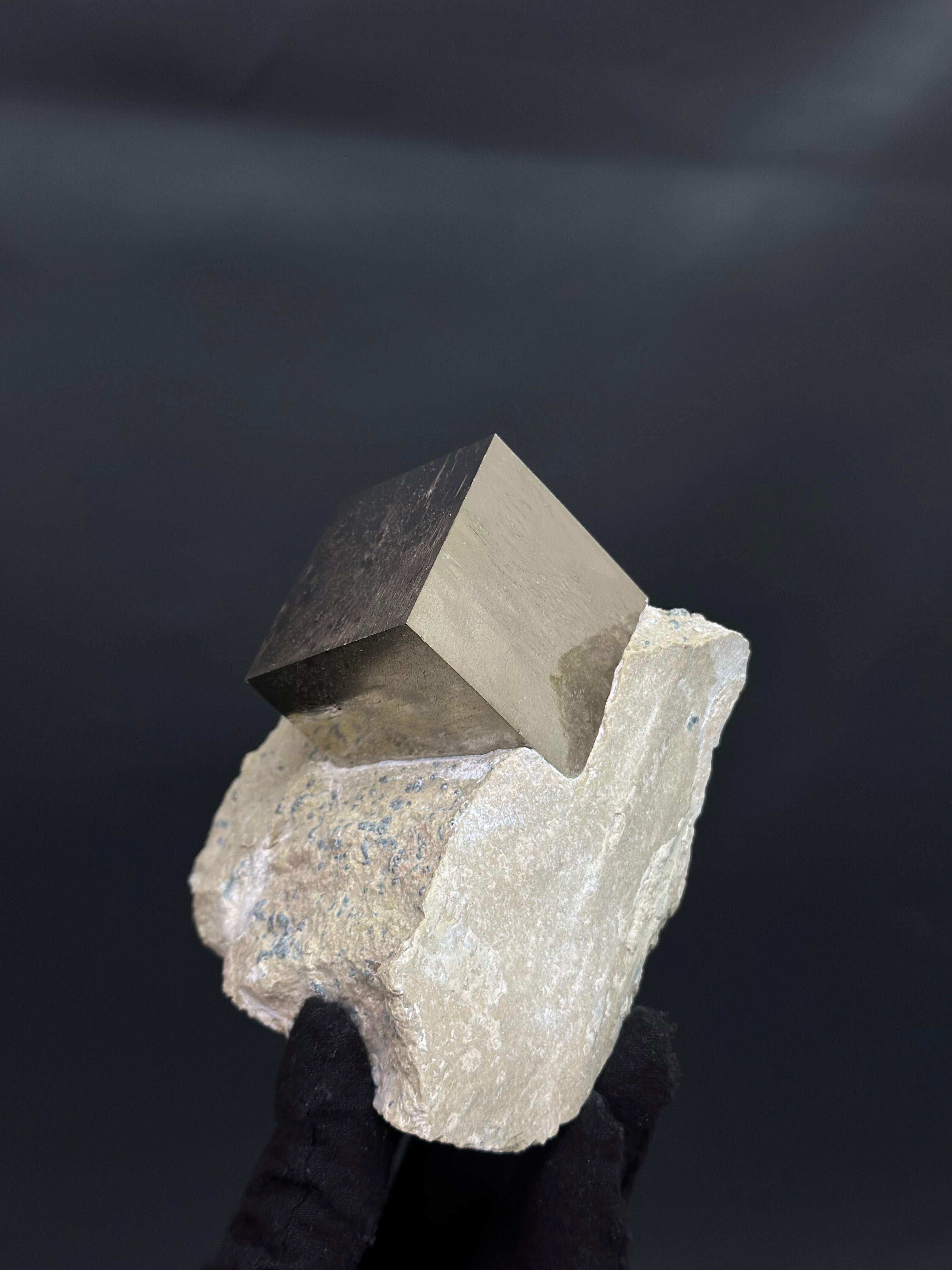 Pyrite on Matrix from Mina Ampliación A Victoria, Navajún, Spain.