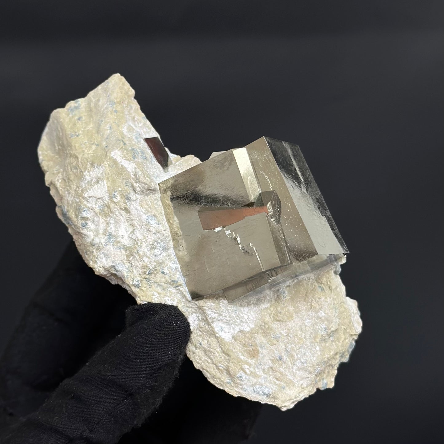 Intergrown on Matrix Pyrite Specimen from Mina Ampliación A Victoria, Navajún, Spain.