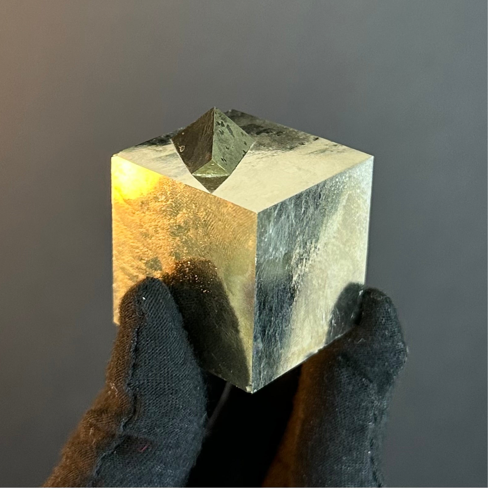 Cubic Pyrite from Mina Ampliación A Victoria, Navajún, Spain.