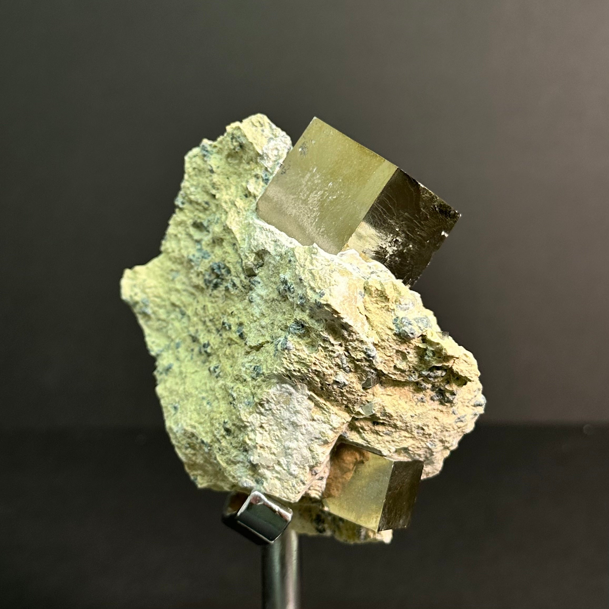 Pyrite Specimen on Matrix from Mina Ampliación A Victoria, Navajún, Spain.