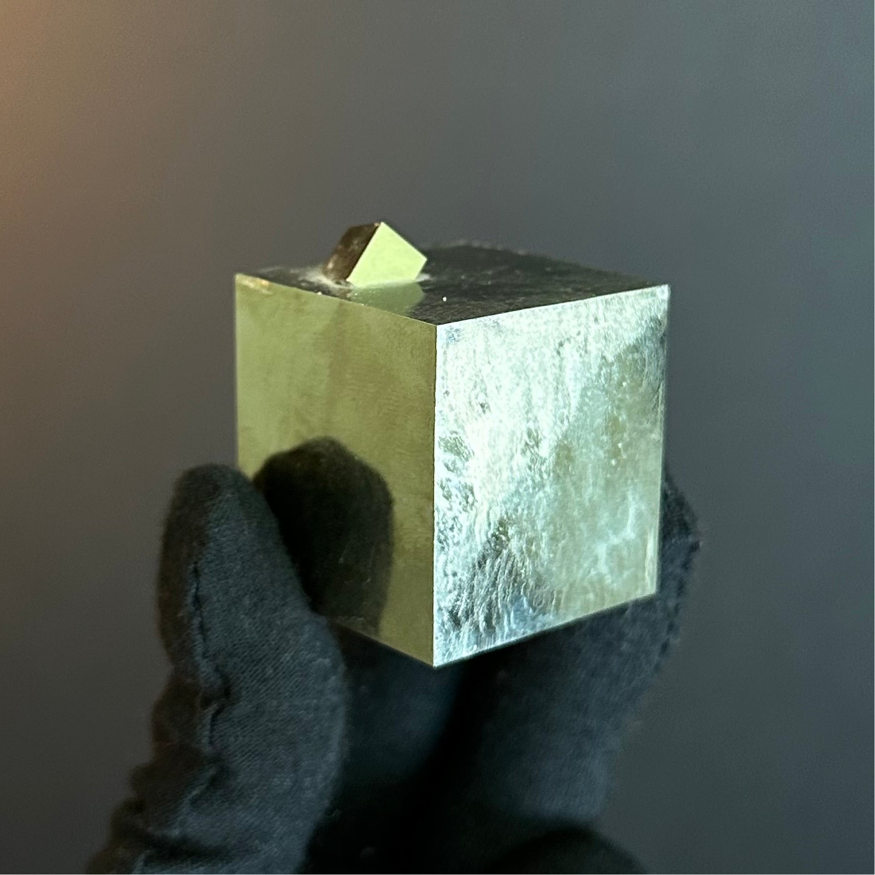 Cubic Pyrite from Mina Ampliación A Victoria, Navajún, Spain.