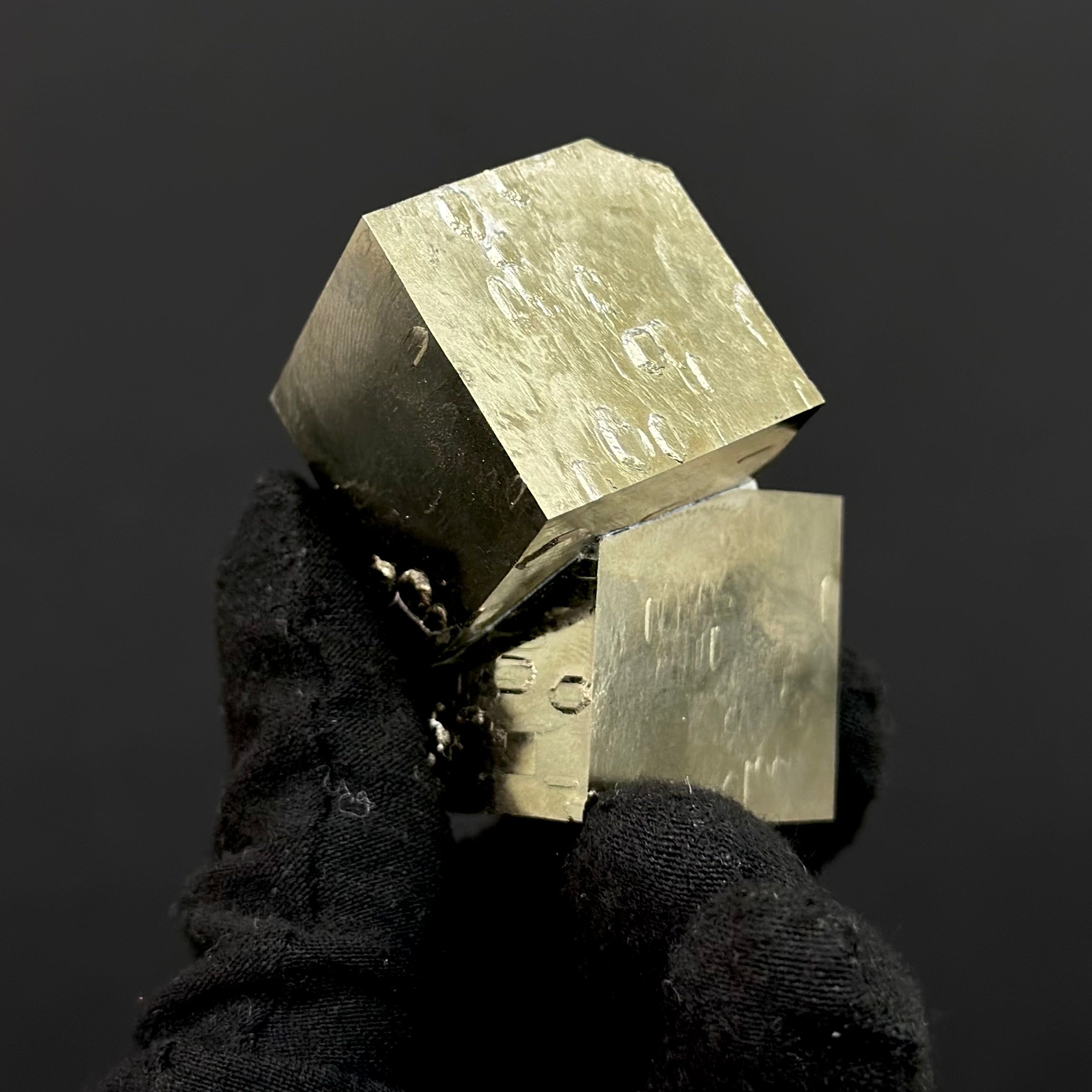 Intergrown Pyrite Specimen from Mina Ampliación A Victoria, Navajún, Spain.