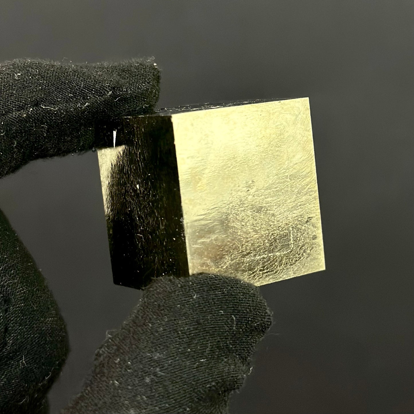 Single Cube Pyrite Specimen from Mina Ampliación A Victoria, Navajún, Spain.