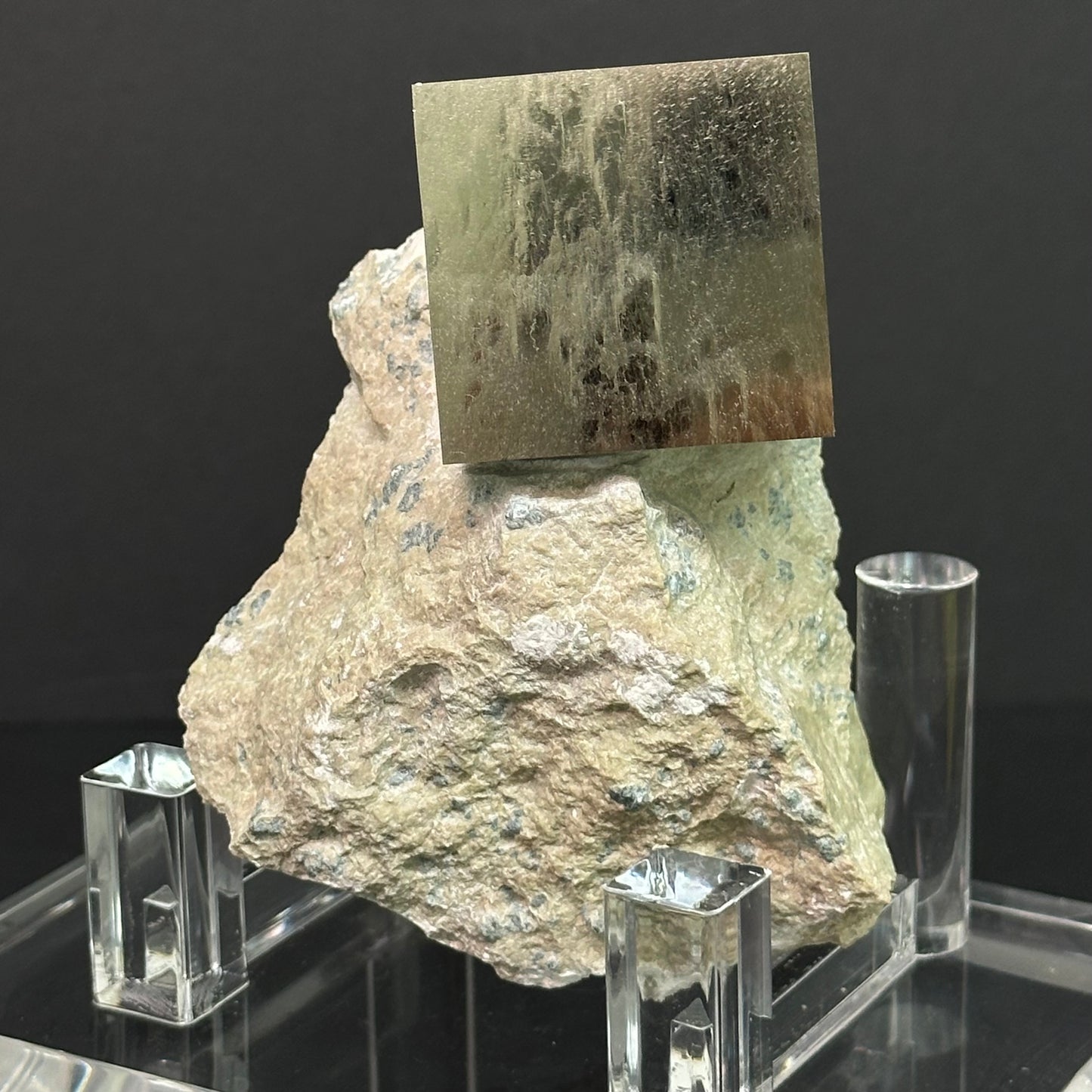 Collection Pyrite Cube on Matrix from Mina Ampliación A Victoria, Navajún, Spain