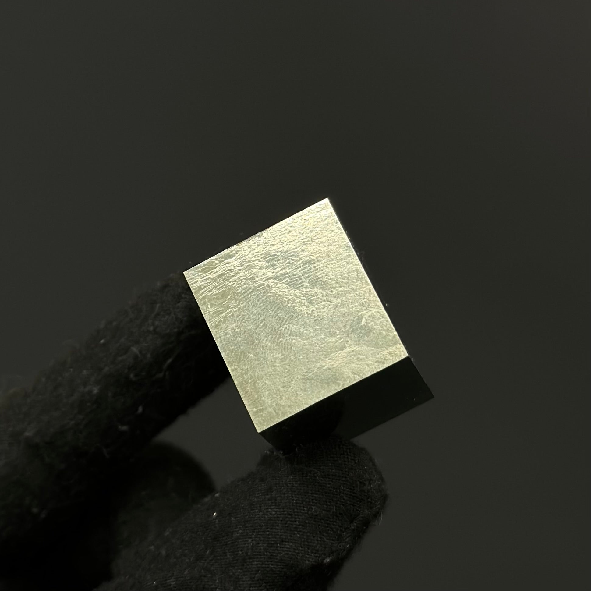 SINGLE CUBE | Cubic Pyrite from Mina Ampliación A Victoria, Navajún, Spain.