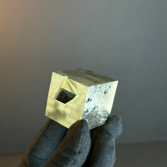 Cubic Pyrite from Mina Ampliación A Victoria, Navajún, Spain.