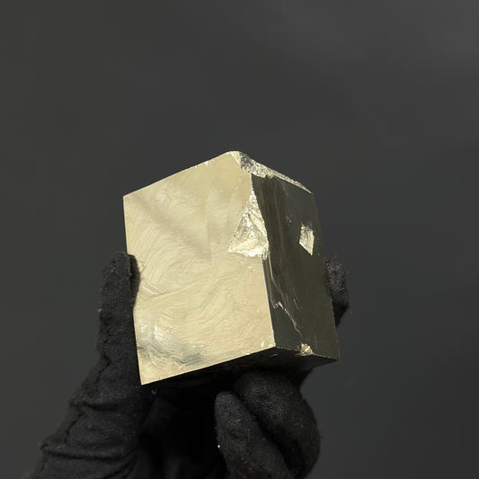 Rectangle Pyrite Specimen from Mina Ampliación A Victoria, Navajún, Spain.