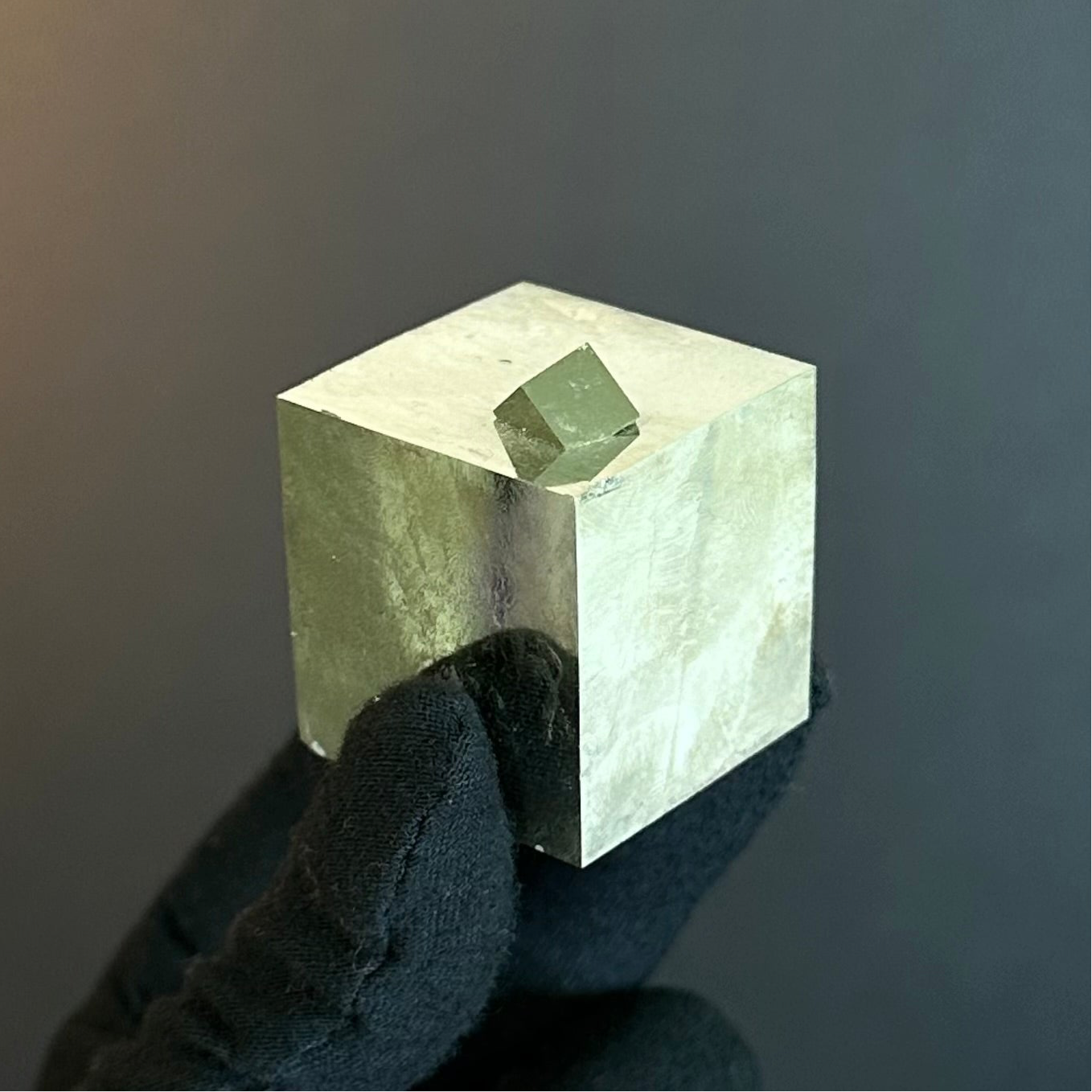 Cubic Pyrite from Mina Ampliación A Victoria, Navajún, Spain.