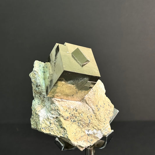 Pyrite Intergrown Specimen on Matrix from Mina Ampliación A Victoria, Navajún, La Rioja, Spain