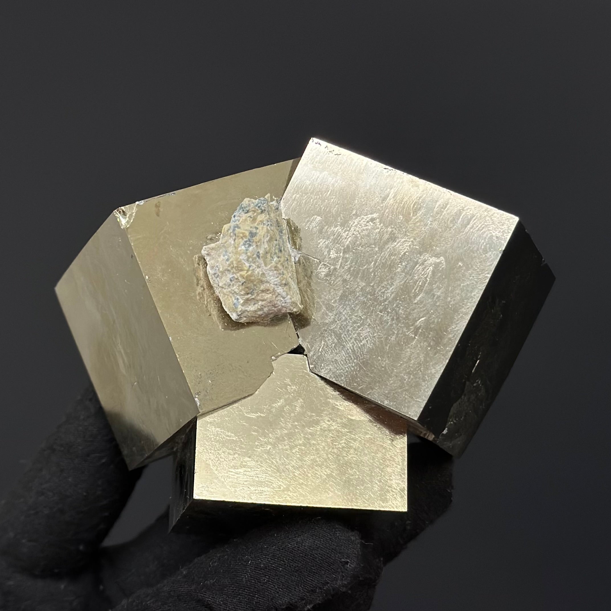 Cluster Pyrite Specimen from Mina Ampliación A Victoria, Navajún, Spain.