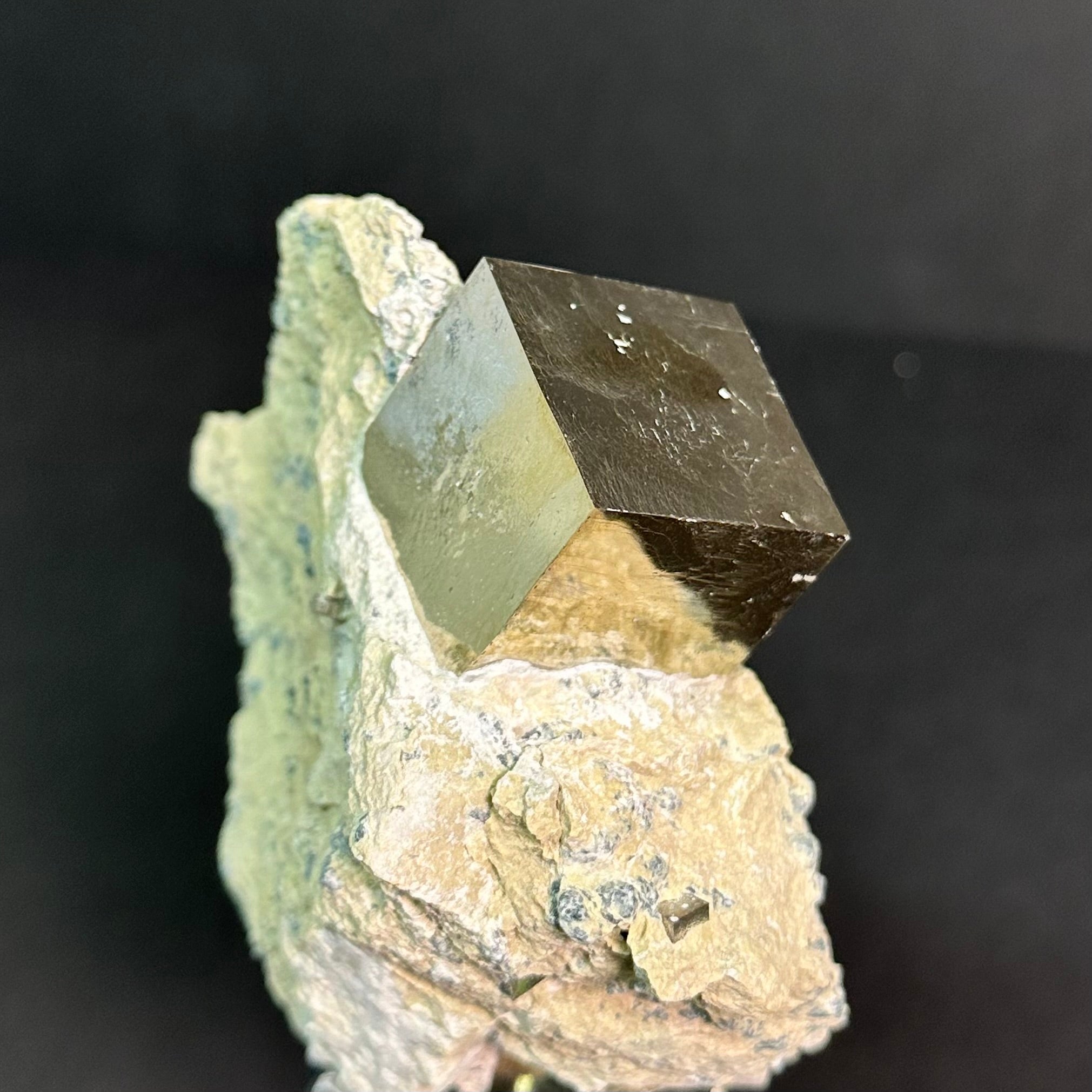 Pyrite Specimen on Matrix from Mina Ampliación A Victoria, Navajún, Spain.