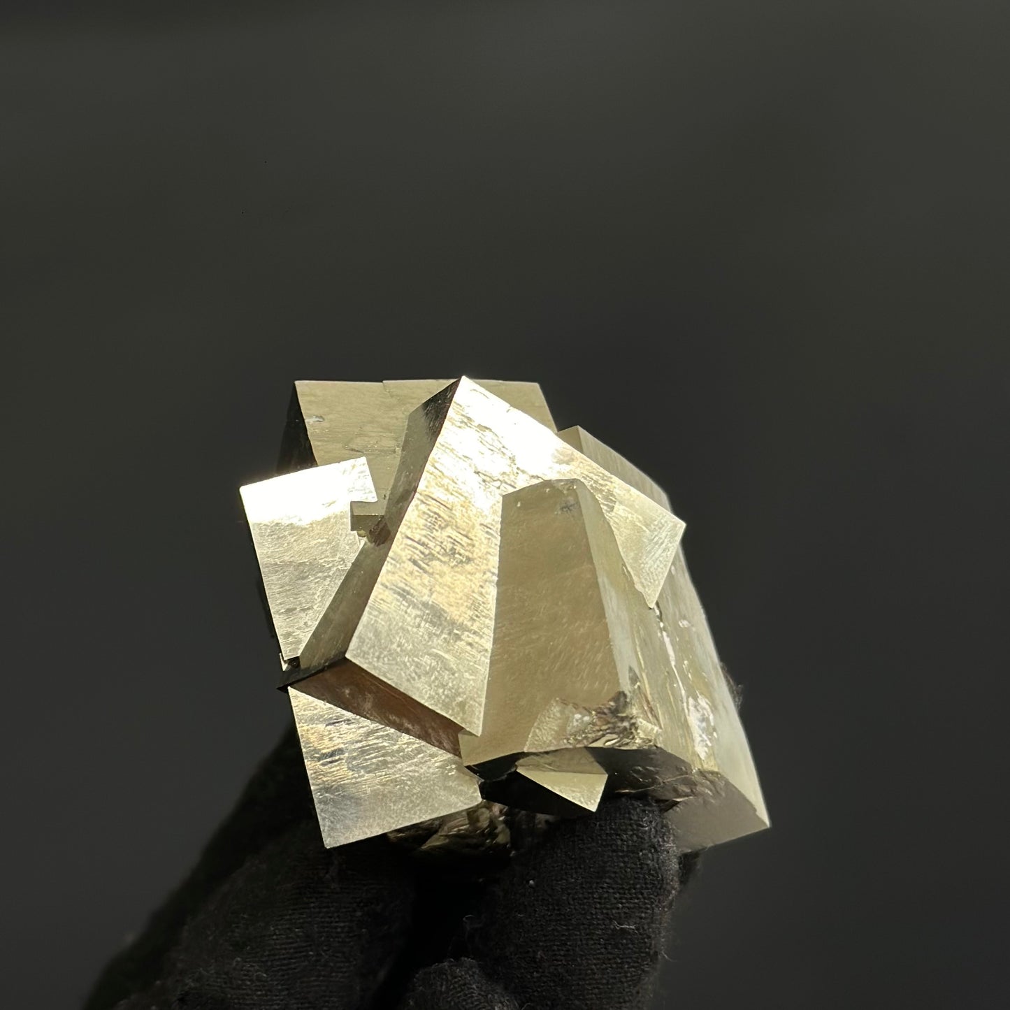 Intergrown Pyrite Specimen from Mina Ampliación A Victoria, Navajún, Spain.