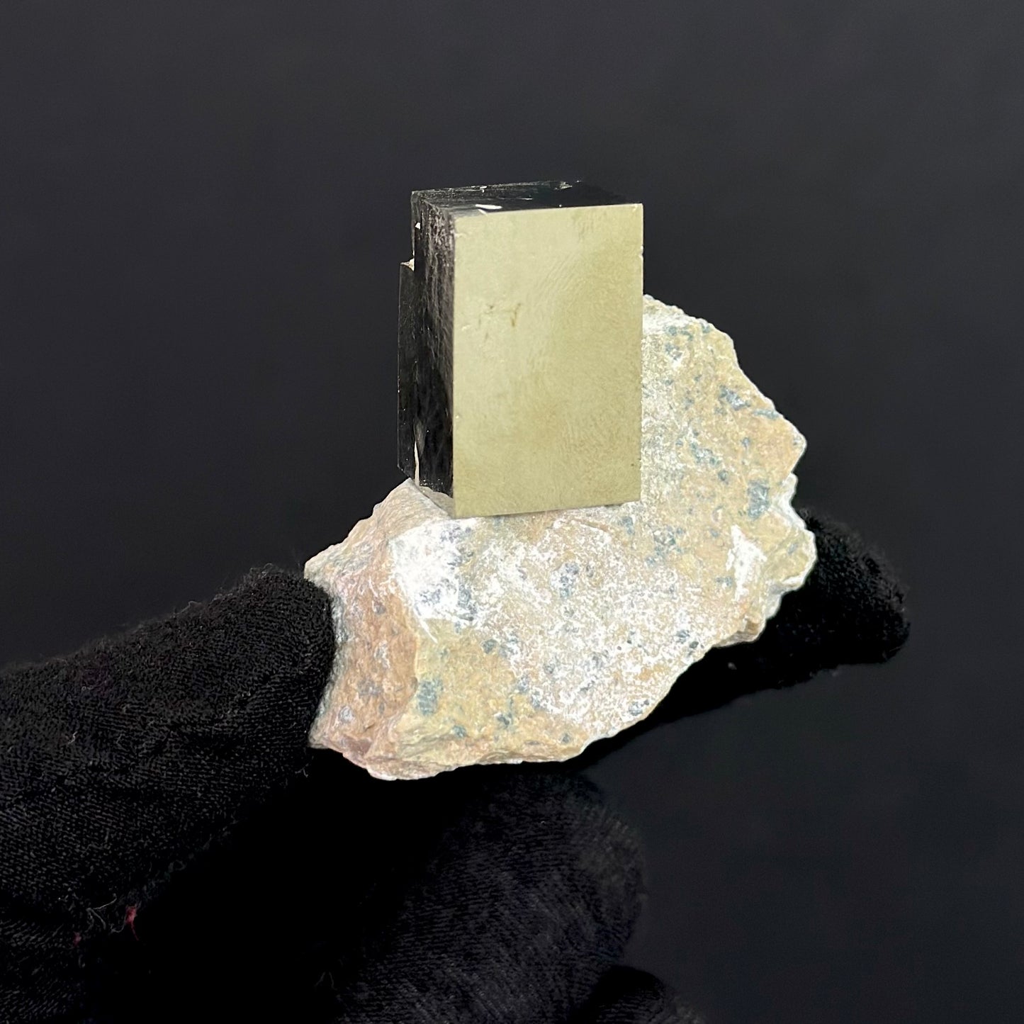 Rectangle on Matrix Pyrite from Mina Ampliación A Victoria, Navajún, Spain.