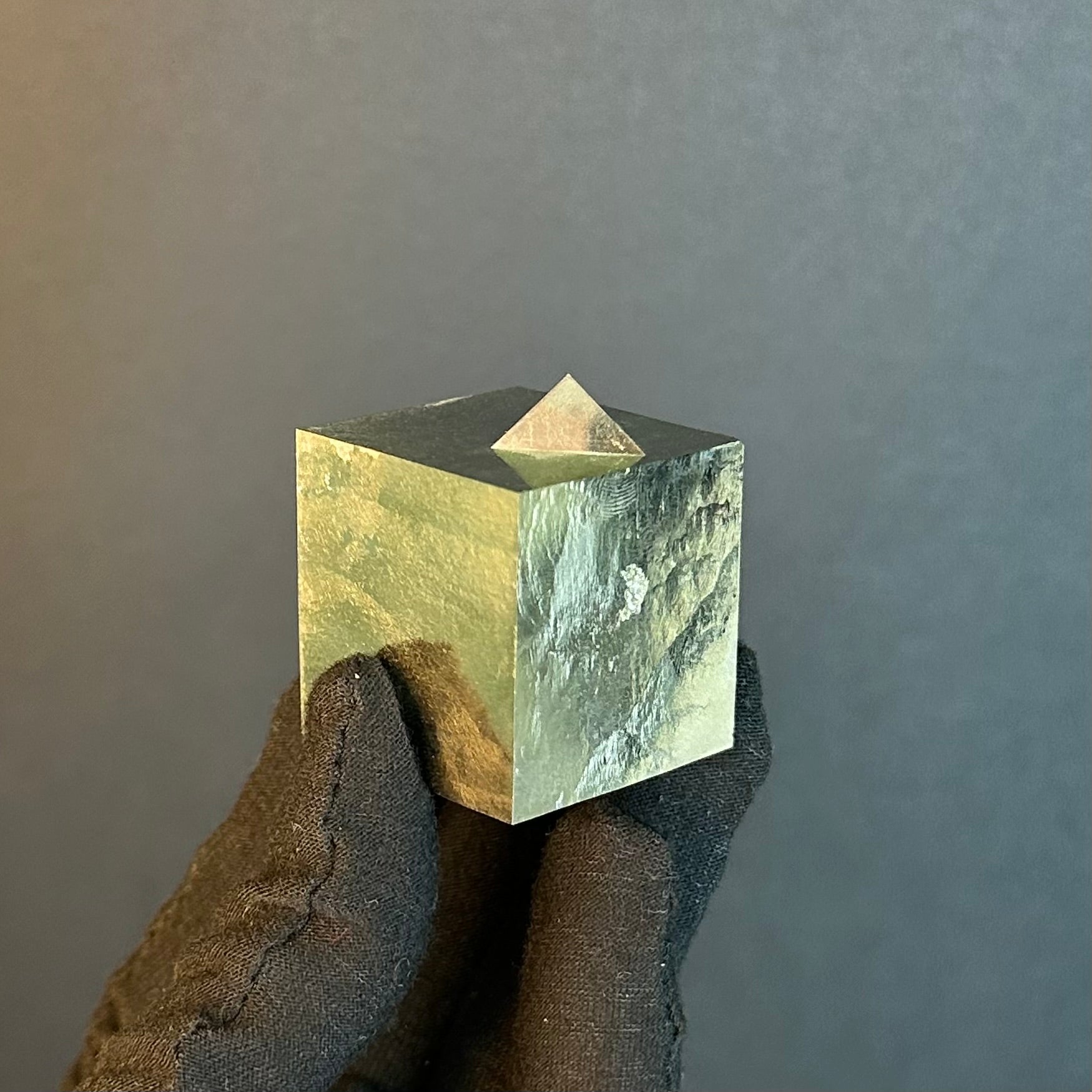 Cubic Pyrite from Mina Ampliación A Victoria, Navajún, Spain.