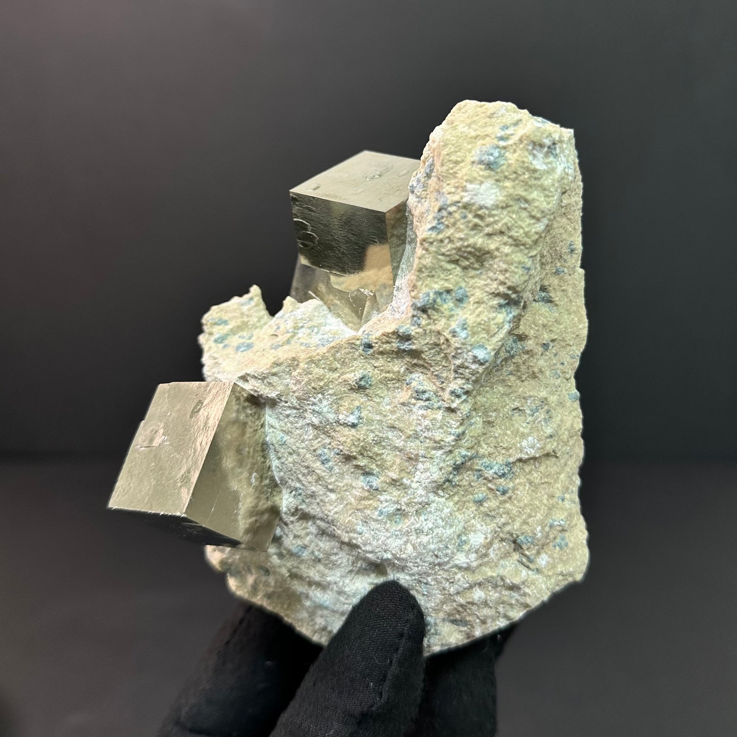 Pyrite on Matrix Specimen from Mina Ampliación A Victoria, Navajún, Spain.