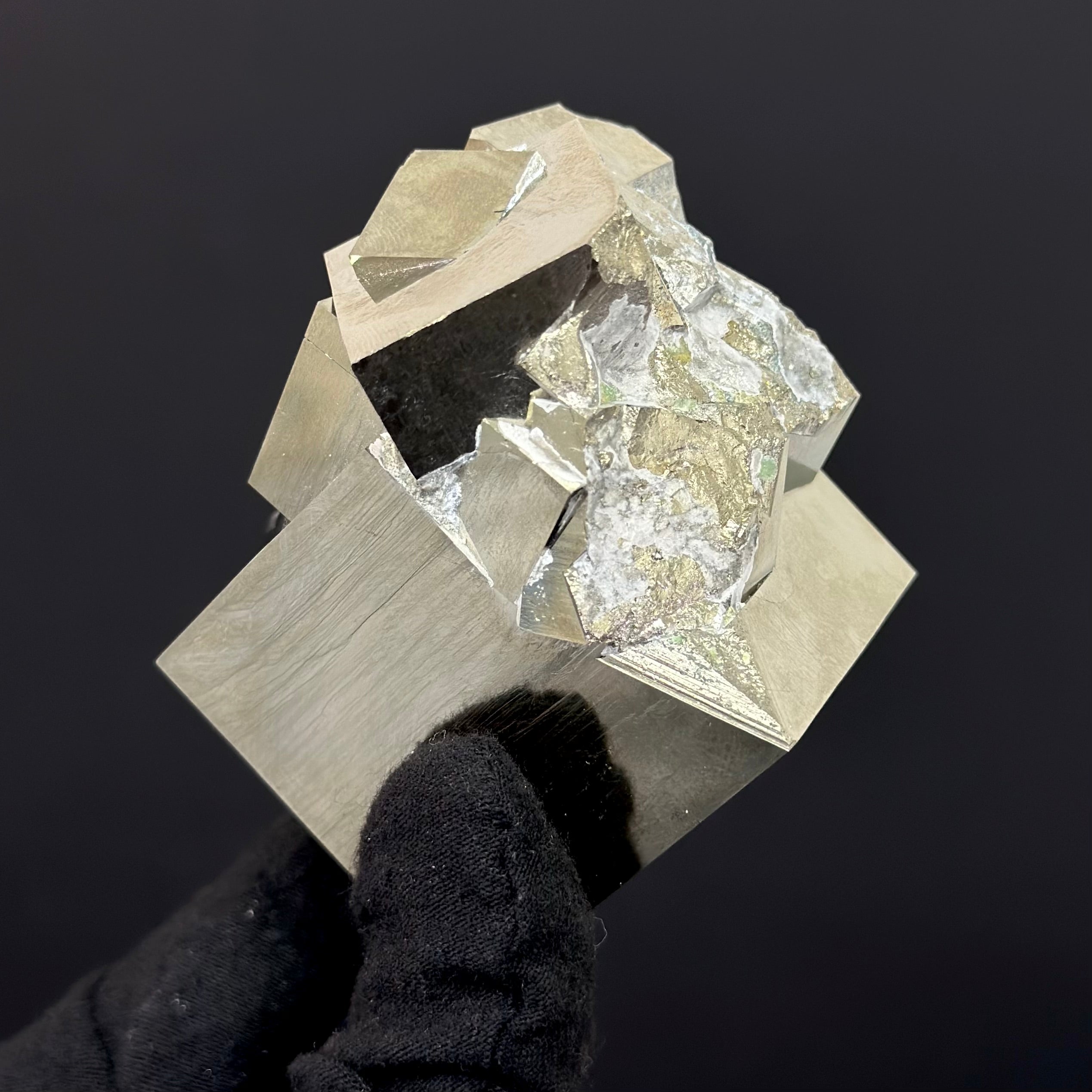 Intergrown Pyrite Specimen from Mina Ampliación A Victoria, Navajún, Spain.