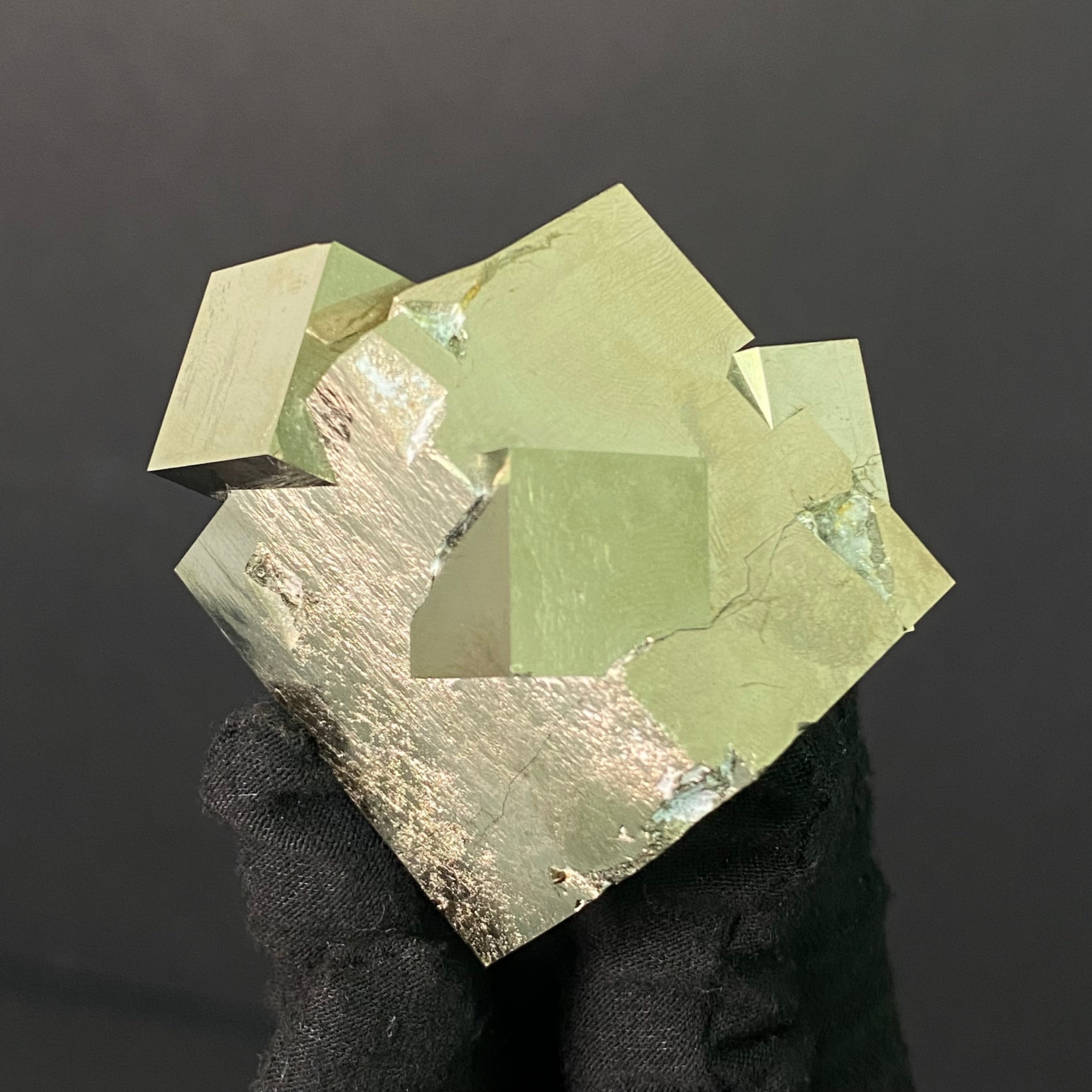 Intergrown Pyrite Specimen from Mina Ampliación A Victoria, Navajún, Spain.