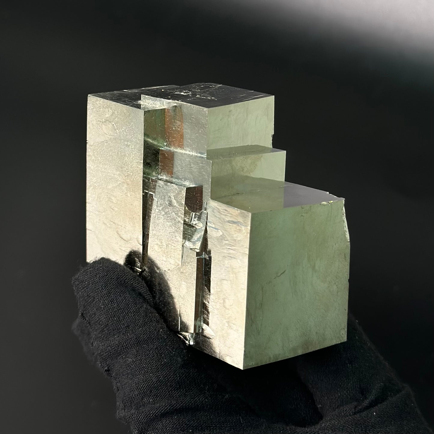 Intergrown Pyrite Cubes Specimen from Mina Ampliación A Victoria, Navajún, Spain.