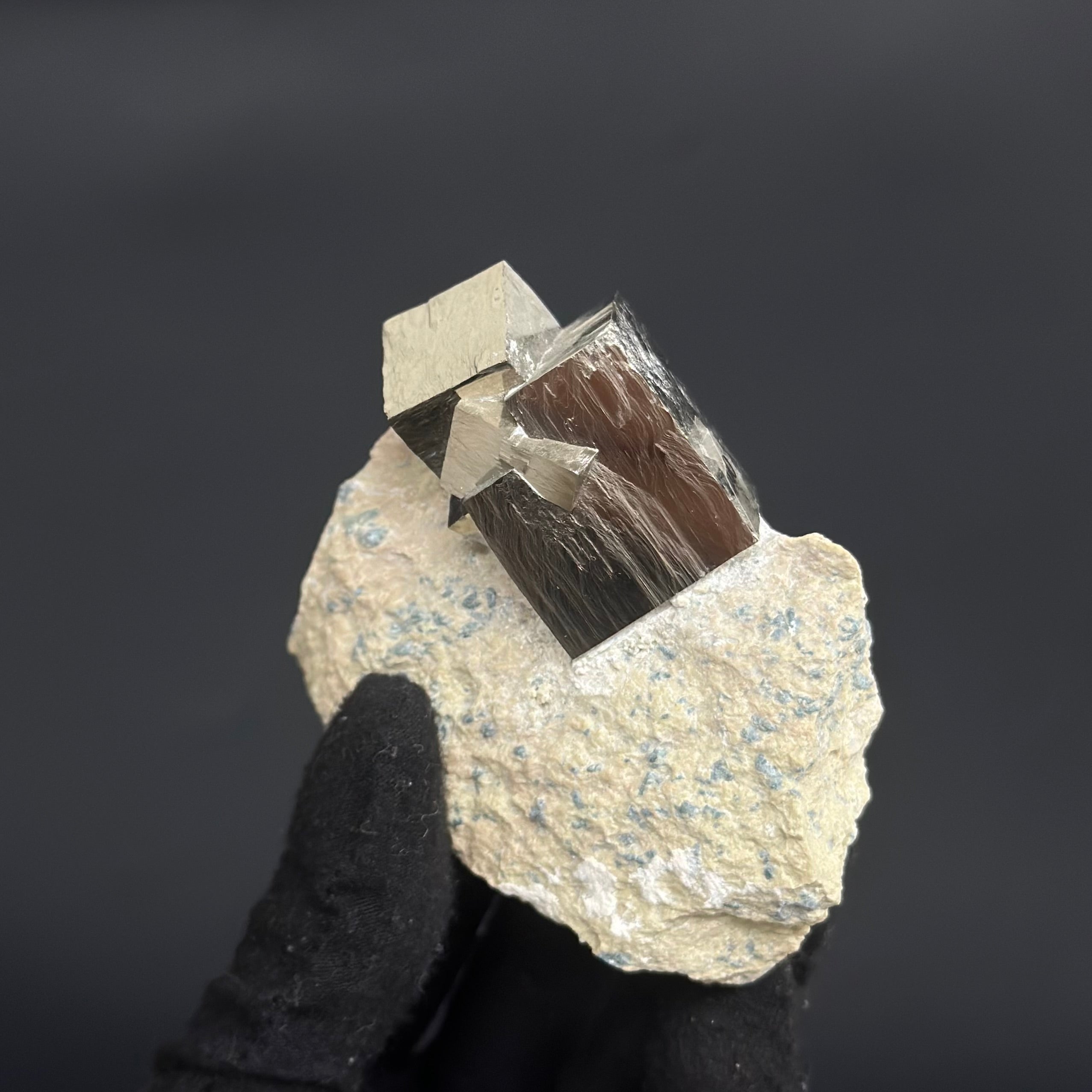 Intergrown in Matrix Pyrite Specimen from Mina Ampliación A Victoria, Navajún, Spain.