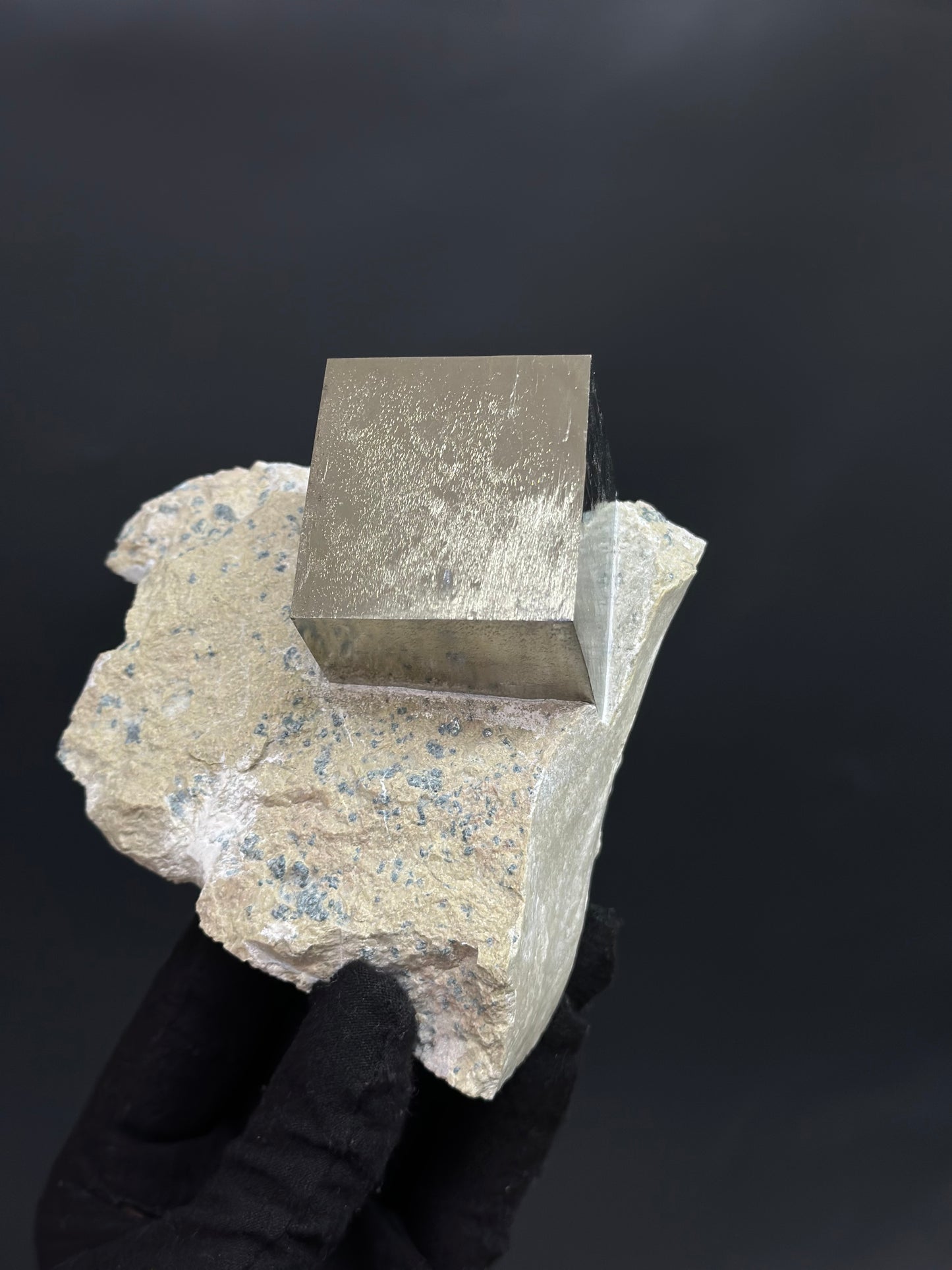 Pyrite on Matrix from Mina Ampliación A Victoria, Navajún, Spain.