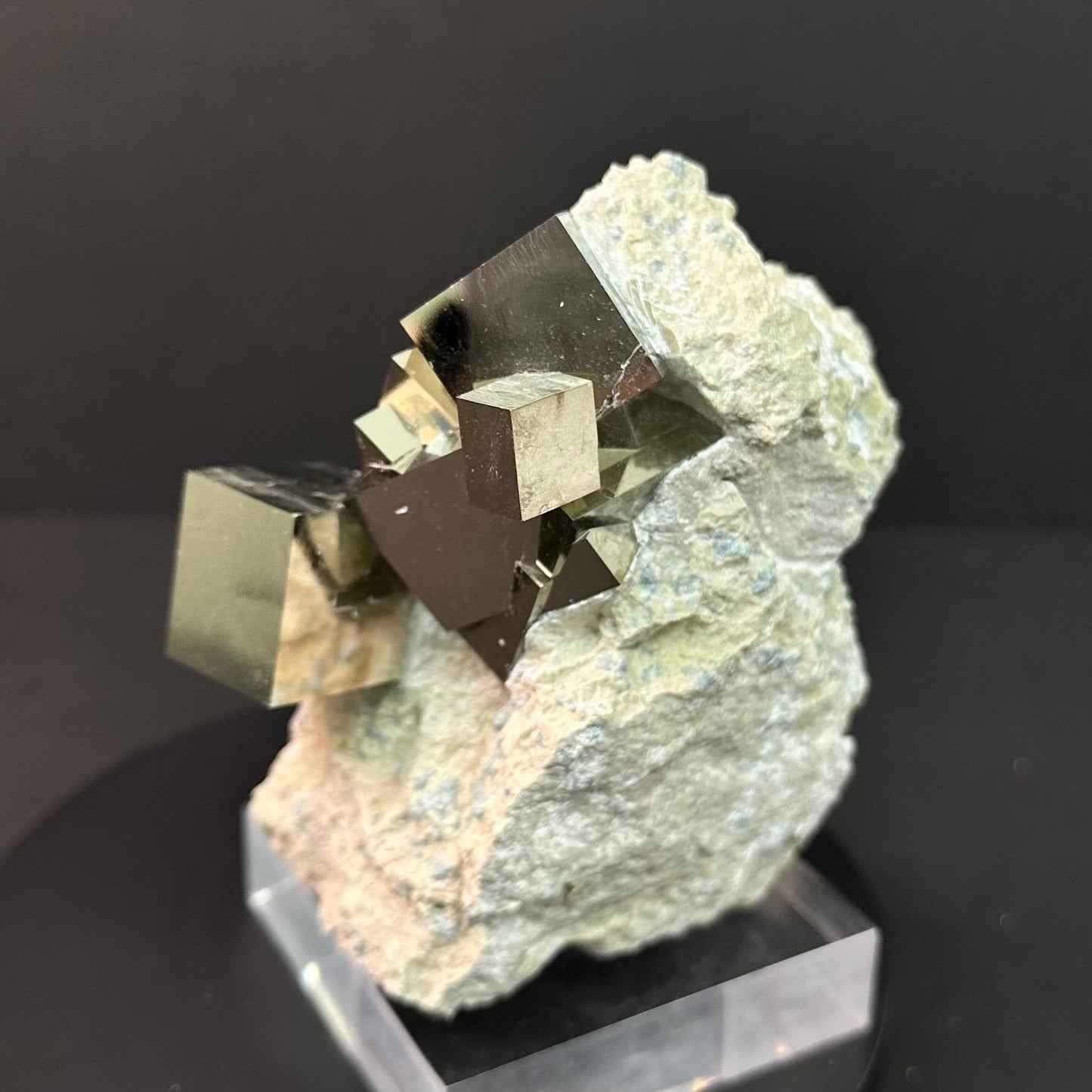 Collection Pyrite Intergrown Apecimen from Mina Ampliación A Victoria, Navajún, Spain.