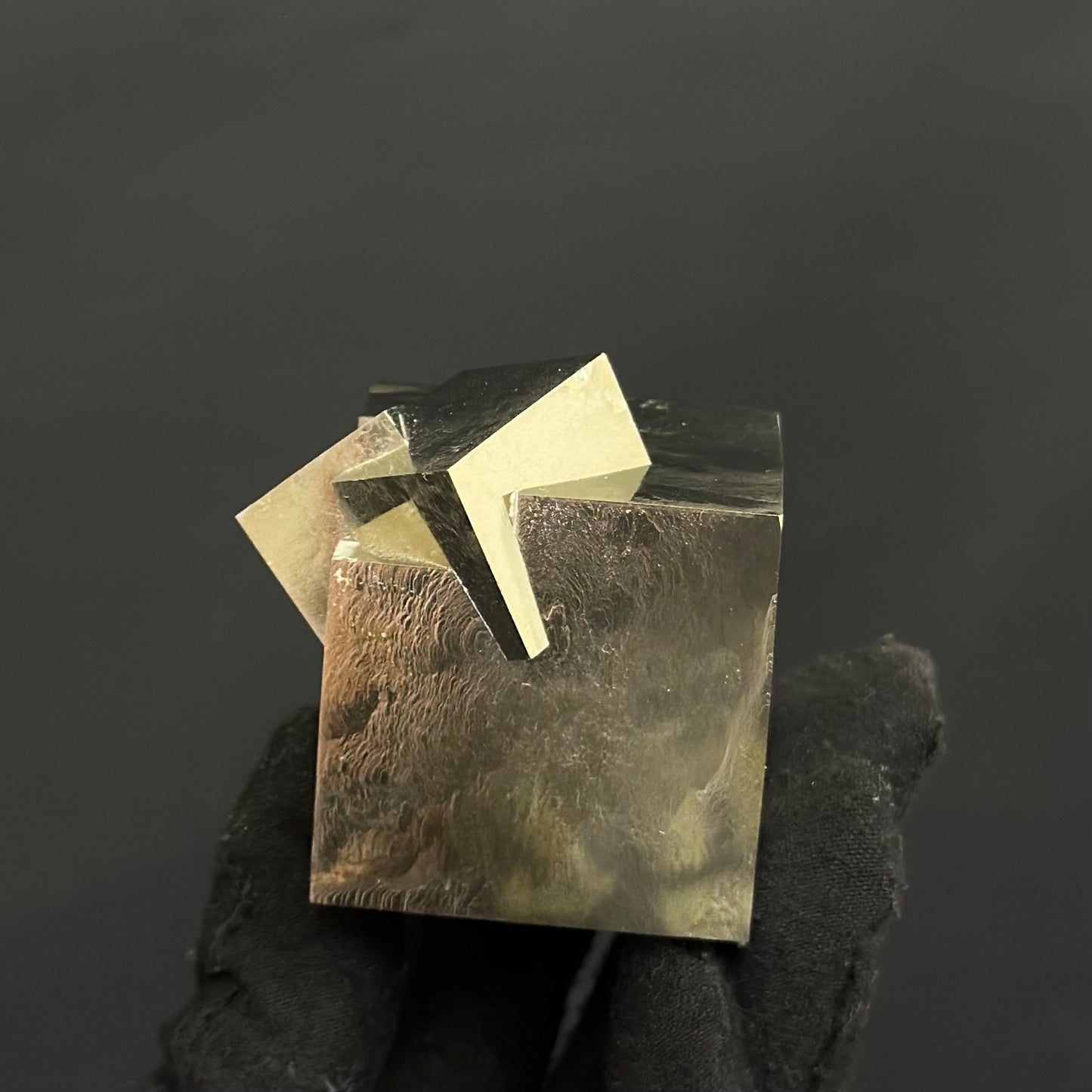 COLLECTION Pyrite Cube from Mina Ampliación A Victoria, Navajún, Spain.