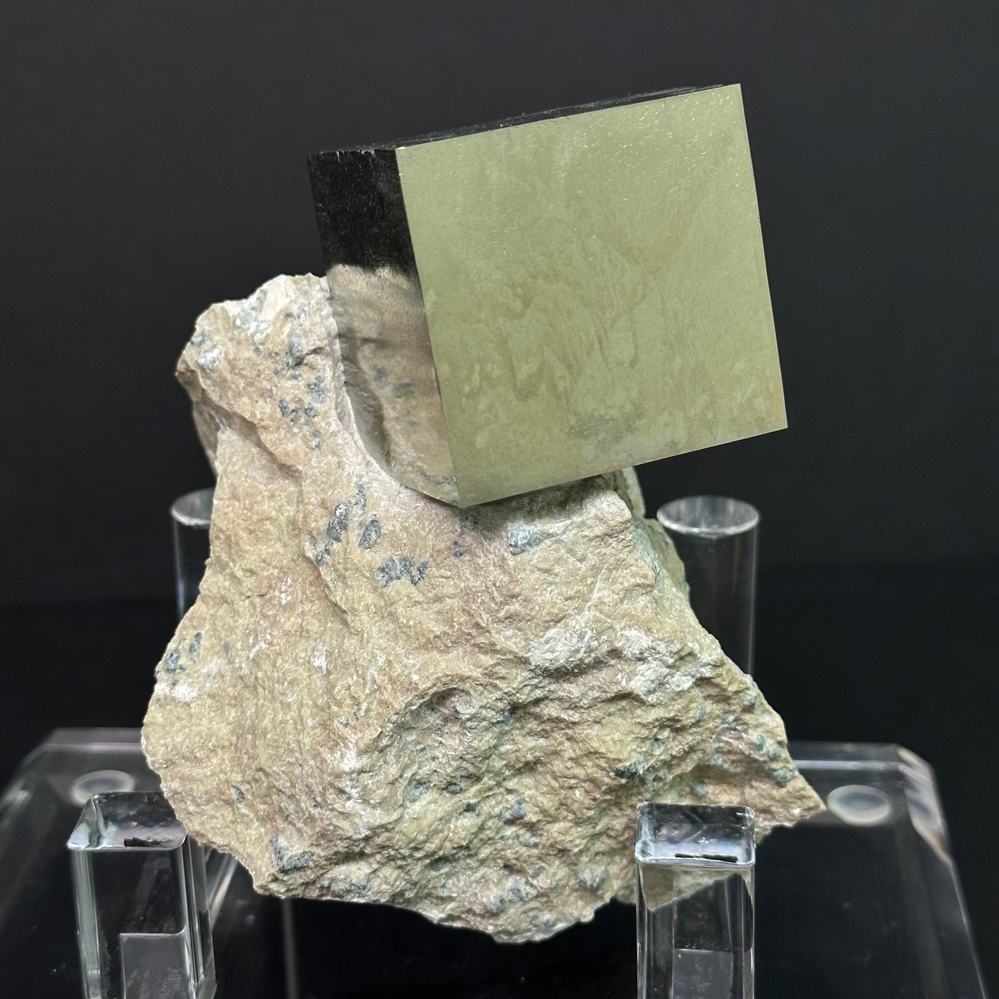 Collection Pyrite Cube on Matrix from Mina Ampliación A Victoria, Navajún, Spain