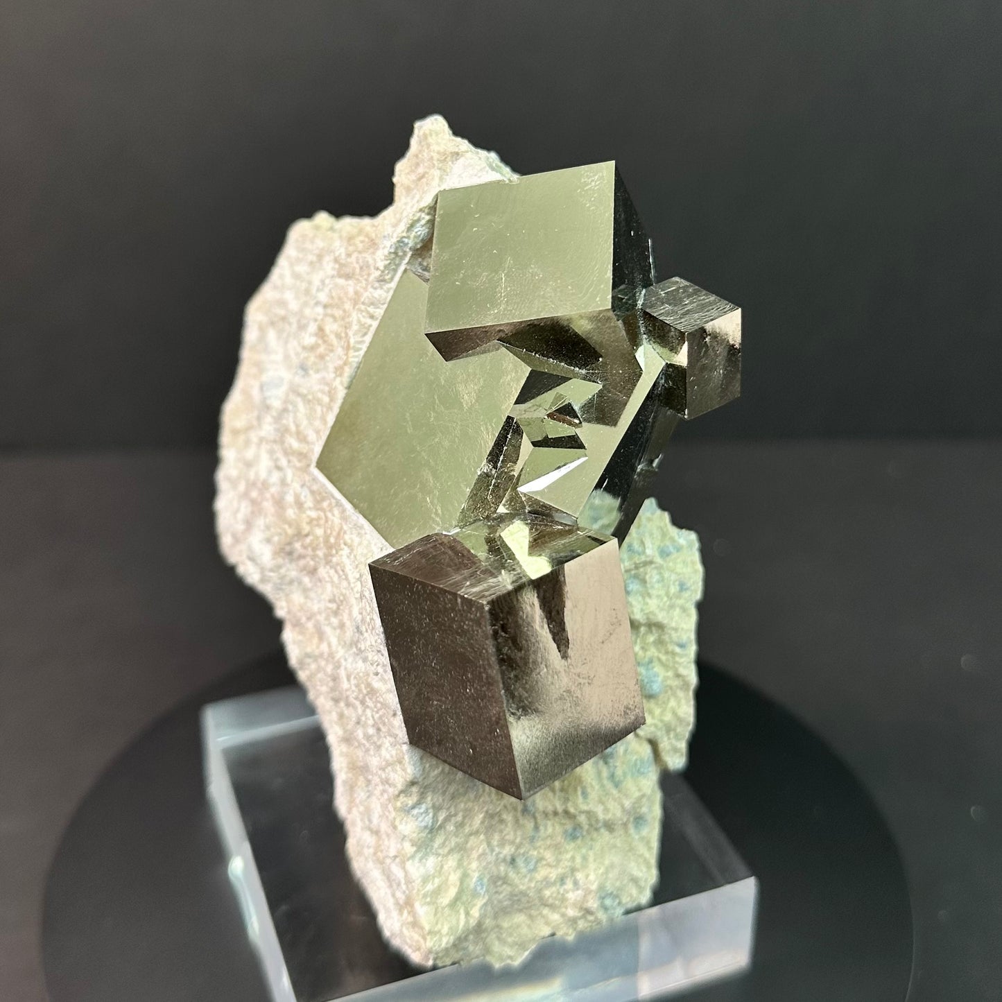 Collection Pyrite Intergrown Apecimen from Mina Ampliación A Victoria, Navajún, Spain.