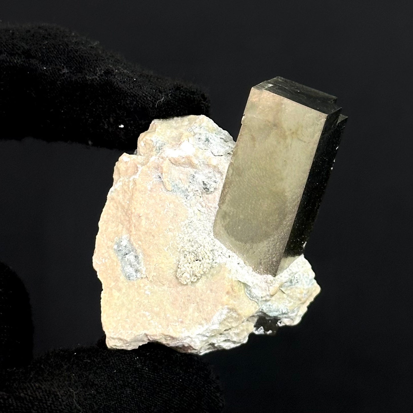 Rectangle on Matrix Pyrite from Mina Ampliación A Victoria, Navajún, Spain.