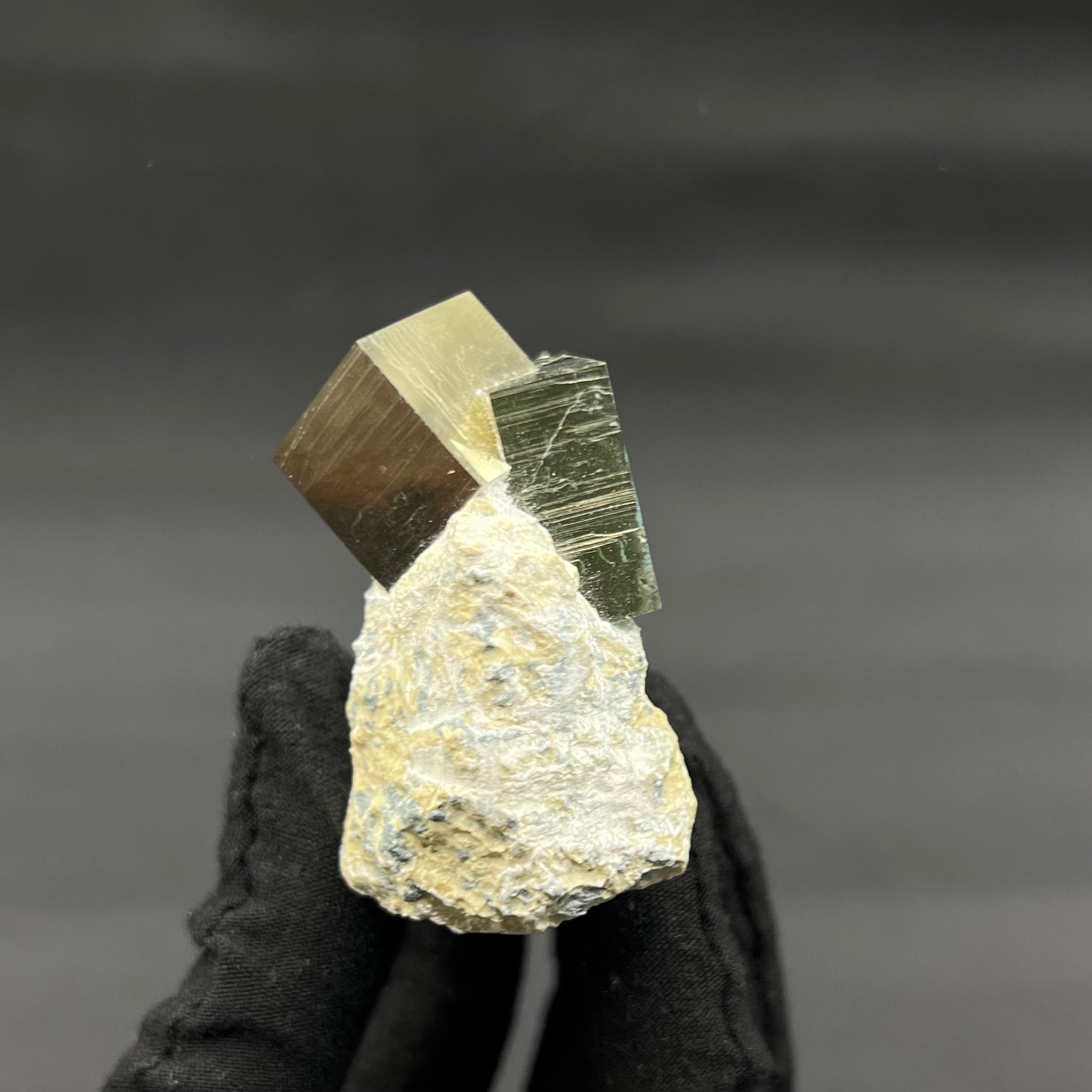 Pyrite on Matrix from Mina Ampliación A Victoria, Navajún, Spain.