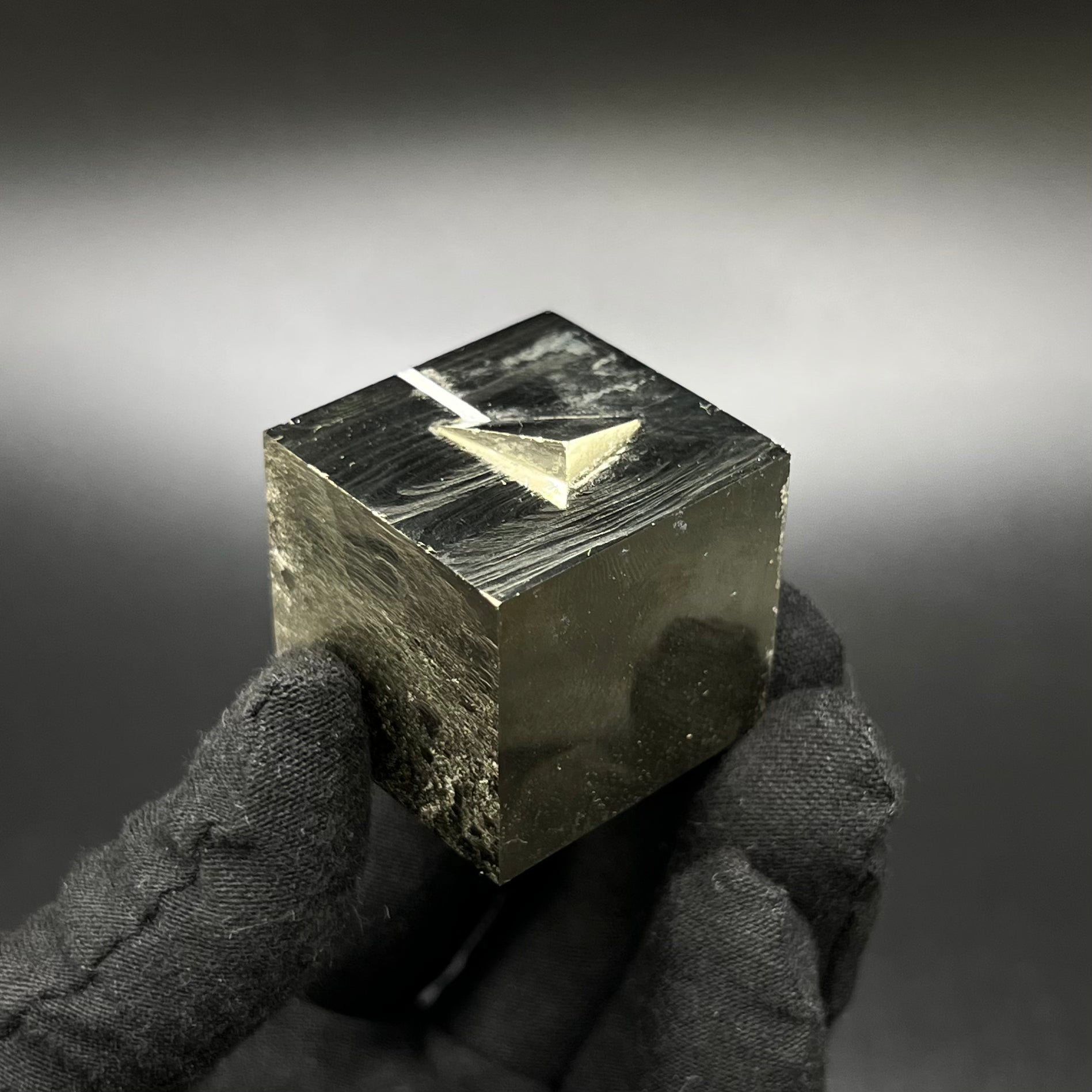 Cubic Pyrite, from Mina Ampliación A Victoria, Navajún, Spain.