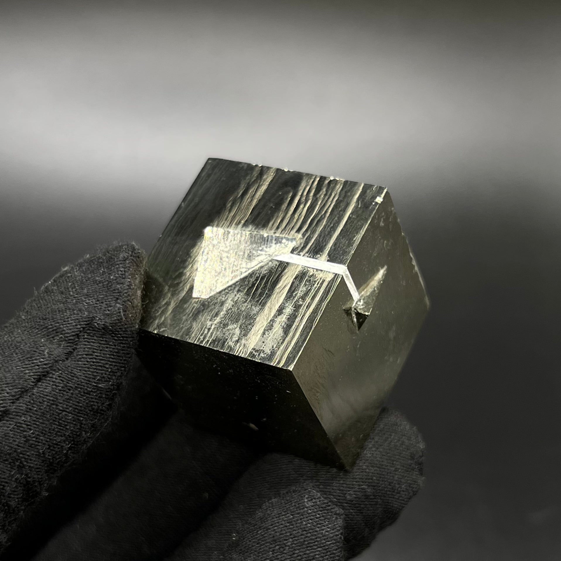 Cubic Pyrite, from Mina Ampliación A Victoria, Navajún, Spain.